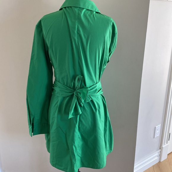 Large green top/ dress Vneck long sleeve - Picture 8 of 12